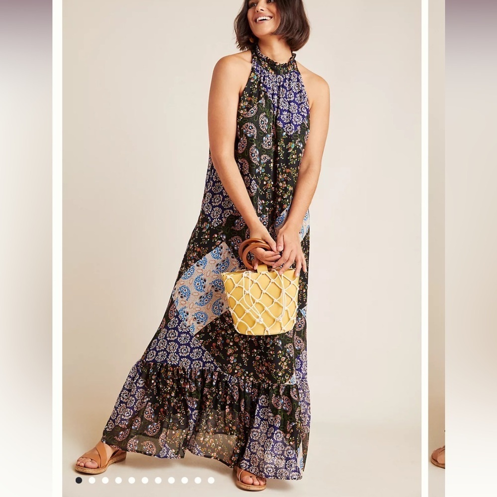 Anthropologie Maeve Katrina Maxi Dress size XS